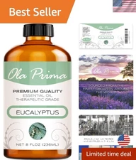 Eucalyptus Essential Oil 8 Fluid Ounces – Pure Therapeutic Grade Eucalyptus O...