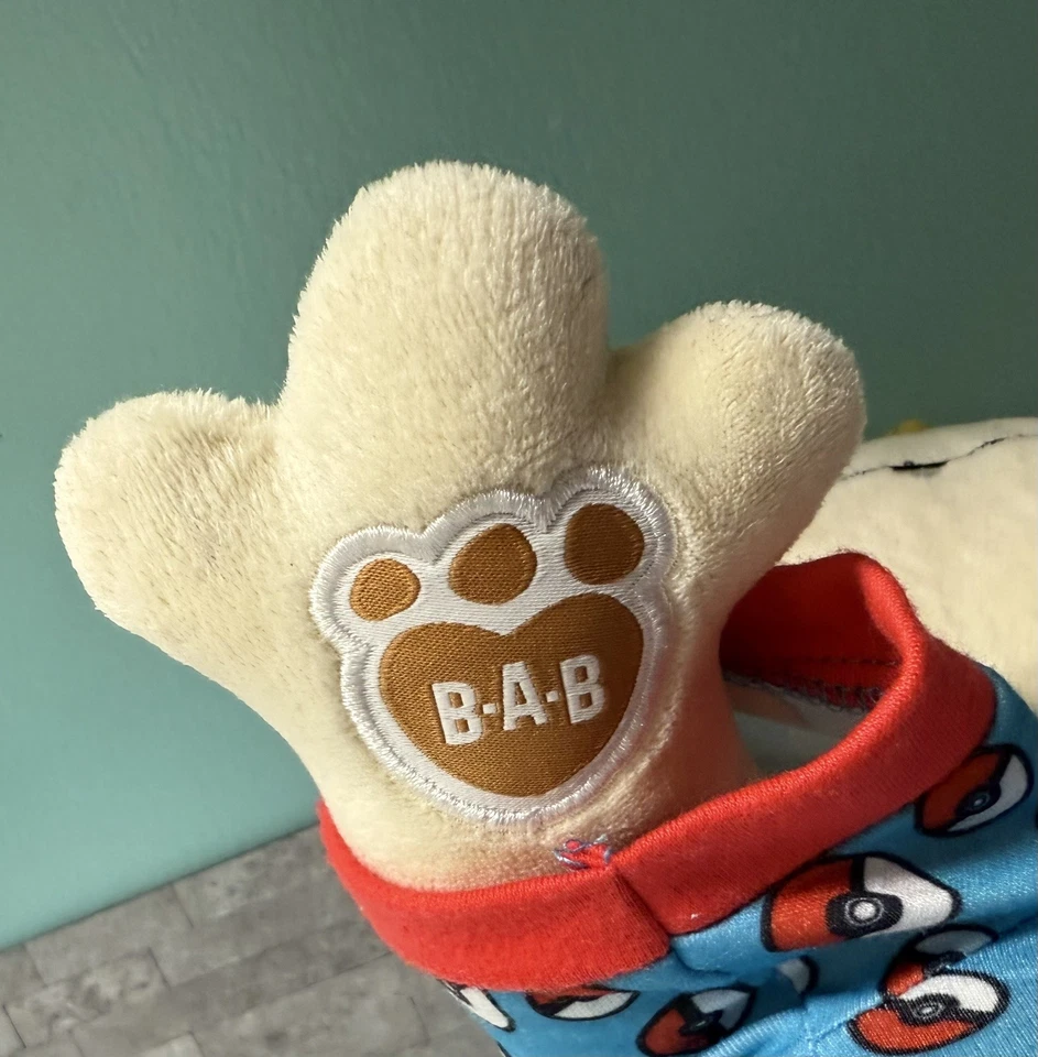 Build A Bear Pokémon Meowth 16 дюймов плюшевая мягкая игрушка с спортивным костюмом Pokeball/PJs - Изображение 2 из 4