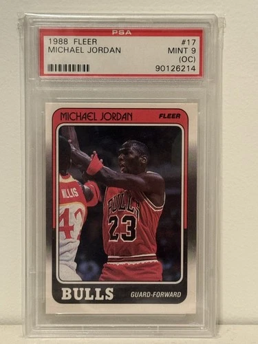1988 Fleer Michael Jordan PSA 9 (OC) MINT - Chicago Bulls HOF