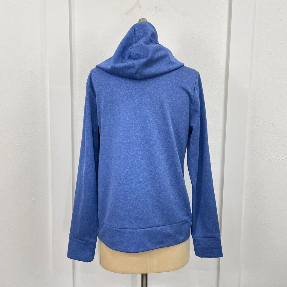 Sudadera deportiva Cascade mediana azul con capucha pulóver manga larga Foto 2 de 4