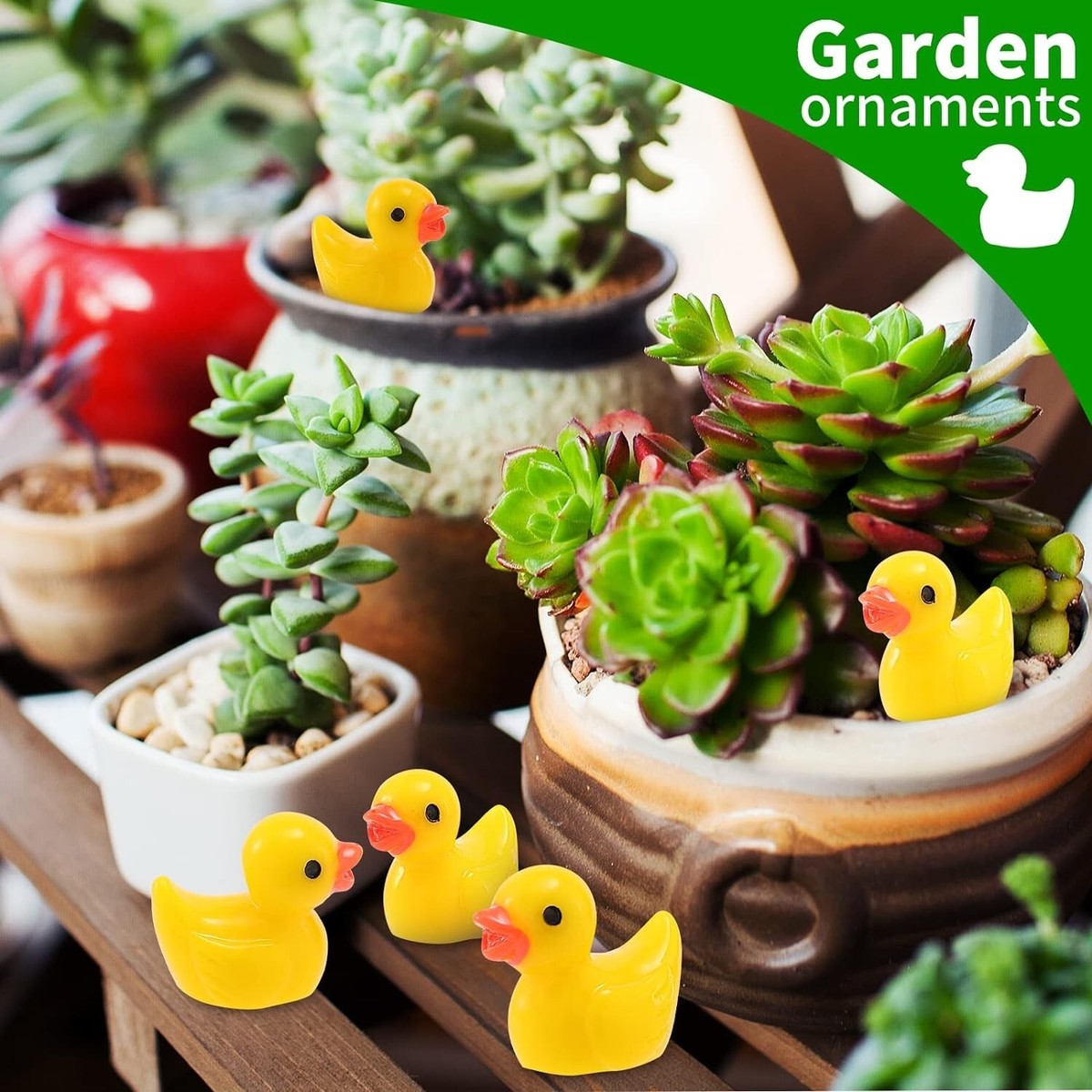 WinnerWhy 50 Pcs Tiny Resin Mallard Duck Figurines - Mini Ducks For Crafts, Gardens, Dollhouses & Terrariums - View #7