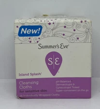 1 Pack Summer's Eve Island Splash Cleansing Cloths, Island Splash, 15 Ct