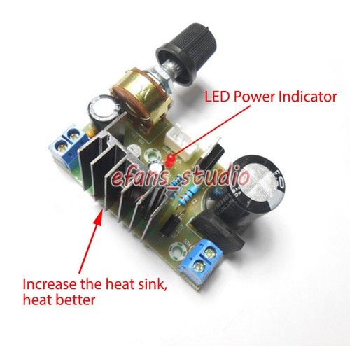 LM317 Adjustable Voltage Linear Regulator Step Down Module AC/DC to 5V 12V 24V - Picture 3 of 4