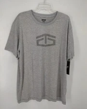 NWT Tapout Power Crew T Shirt Size XL Sleet Heather Polyester Short Sleeve
