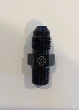 X843 -4AN Flare to 1/8 NPT Adapter 4 AN Fitting BLACK