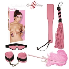 Bad Kitty Fetish Set, Pink Couple's 5 Piece Bondage - Principle Kit for BDSM