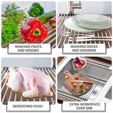 2 Breathe Essential Over Sink Drying Rack, Trivet, Cooling Rack 20.5" x 15.7"