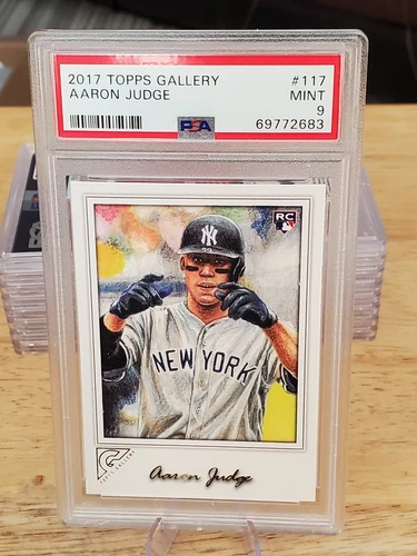 2017 Topps Gallery Aaron Judge Rookie Card # 117 PSA 9