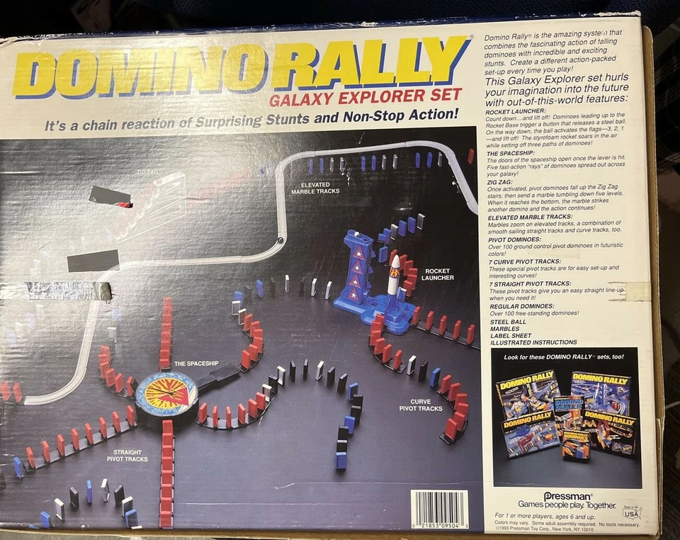 Pressman Domino Rally Galaxy Explorer Set with Box - Image 2 of 2