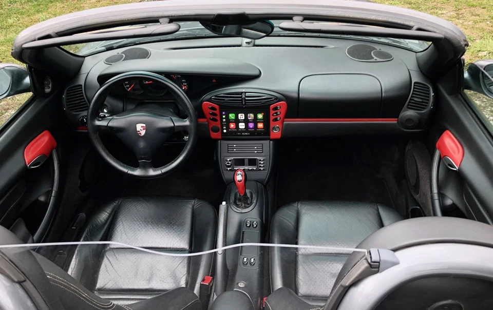 Película envolvente de vinilo de cuero de grano fino rojo de carreras VVivid 2020 Vvivid+ | V180 Foto 3 de 4