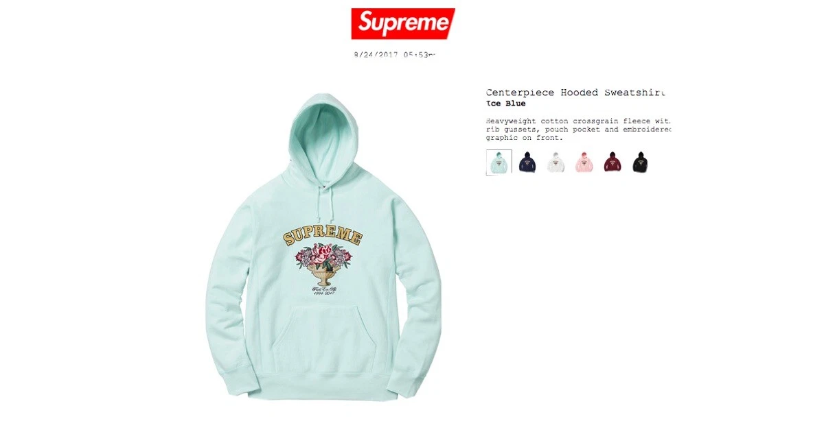 Supreme store centerpiece hoodie