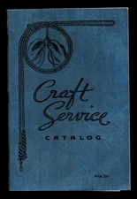 Craft Service Catalog 1954 Vintage Materials Supplies Tools & Ideas 011422WEEM