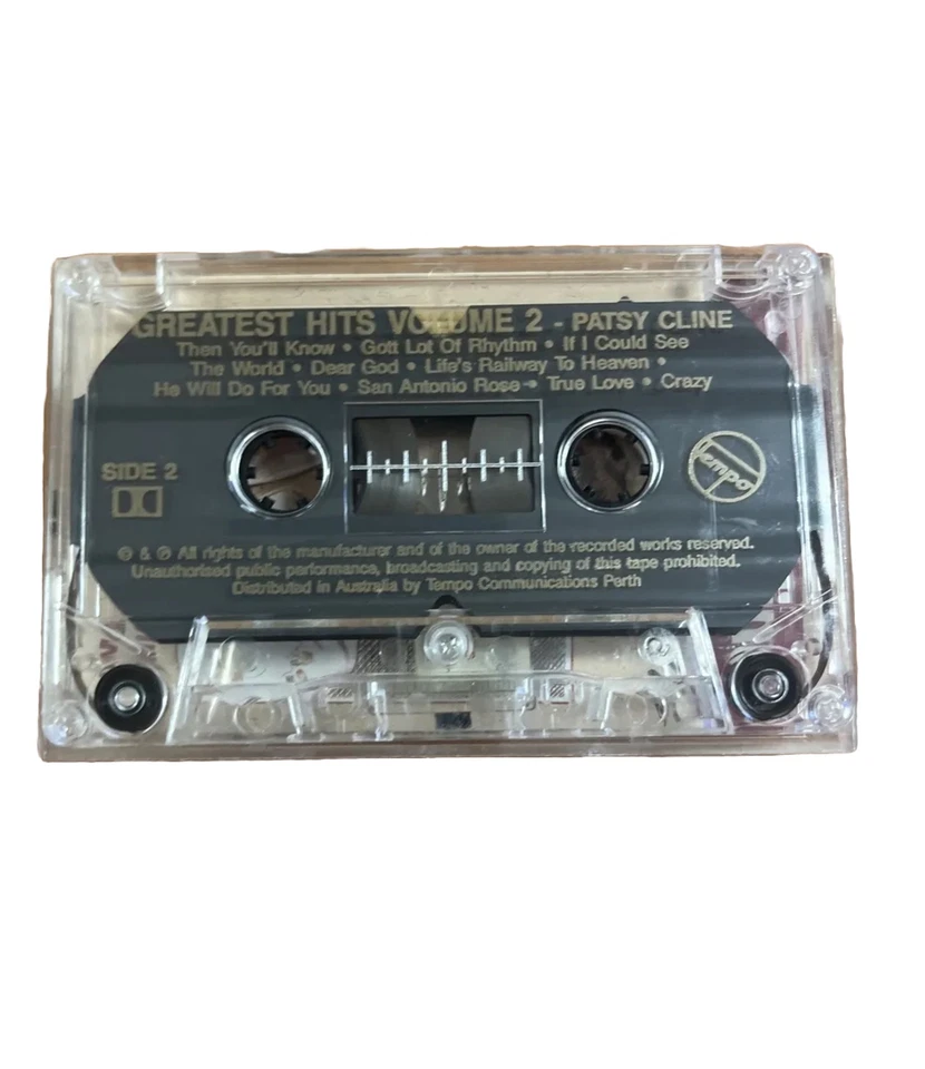 Patsy Cline Greatest Hits Vol 2 Cassette VGC - Image 3 of 4