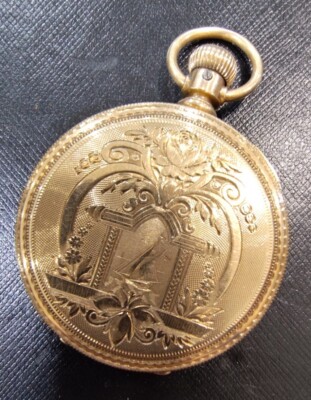Antique 1884 Elgin 8s 13 Jewels 14 Karat Solid Yellow Gold Pocket