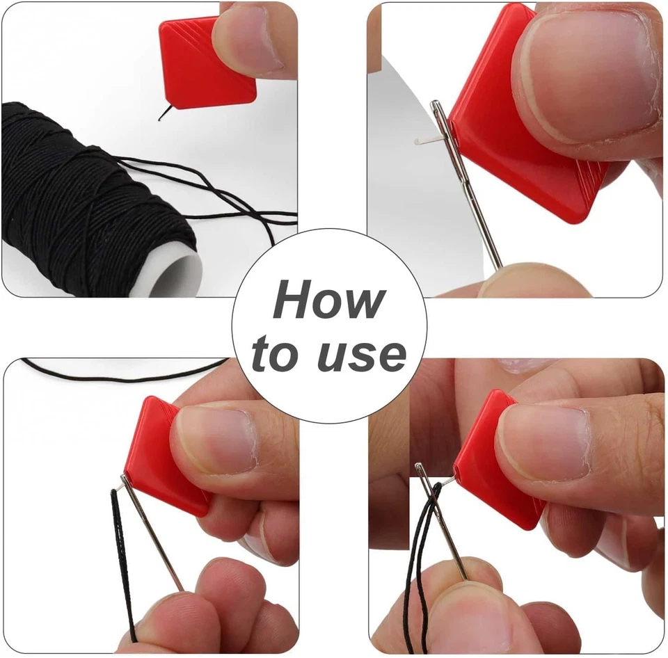 Filo Da Cucire Elastico, 6 Tomi, Filo Cucito, Macchina Da Cucire Con Infila Ago  - Immagine 3 di 4