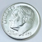 1959 D Roosevelt Dime 90% Silver 10c US Coin, VERY FINE CONDITION #6977