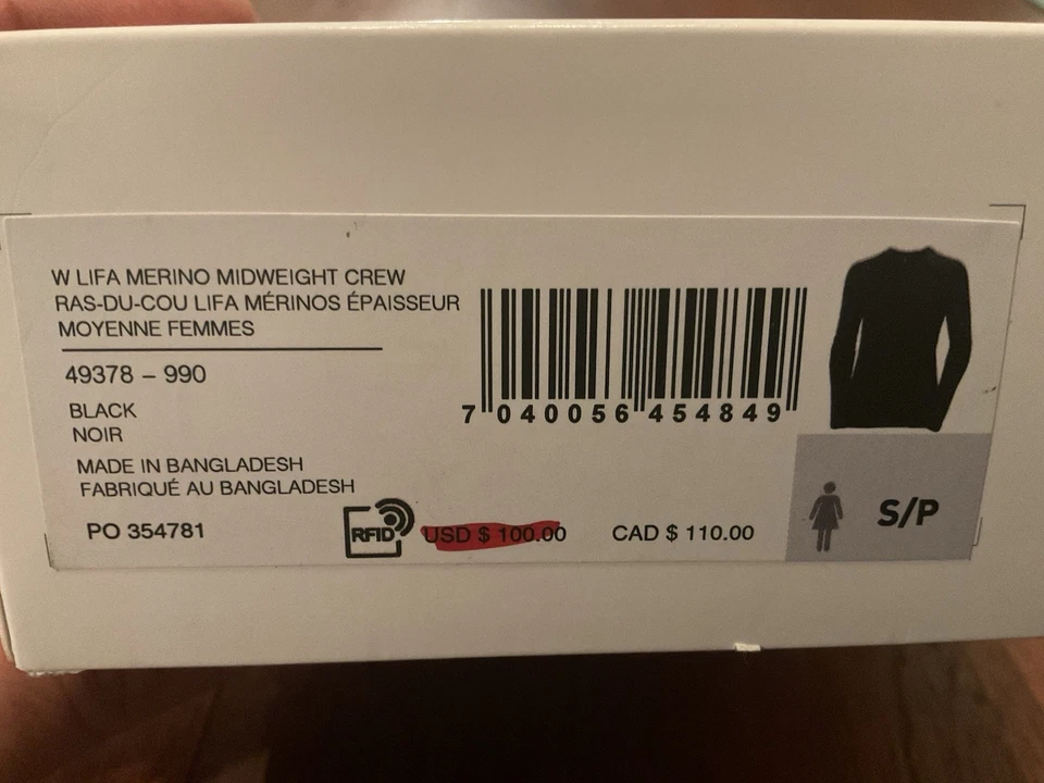 Helly-Hansen LIFA Merino Crew Peso Medio - Capa Base Mujer, Transpirable, Pequeña Foto 3 de 4