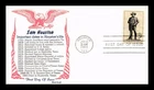 DR JIM STAMPS US COVER SAM HOUSTON FDC IMPORTANT DATES KHOL KRAFT CACHET