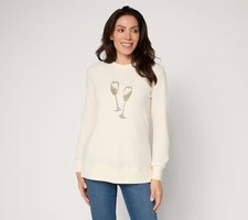 Belle by Kim Gravel Jingle Belles Golden Girls Holiday Faux Sweater Eggnog S New