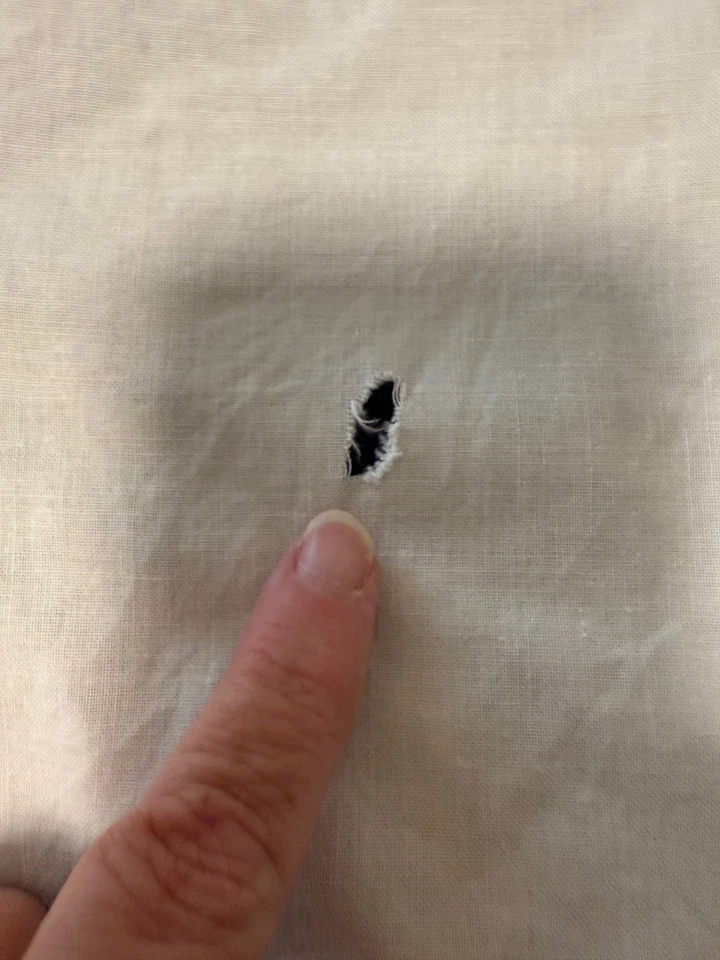 White cotton BATTENBURG lace embroidered tablecloth Square 40" - Image 3 of 3