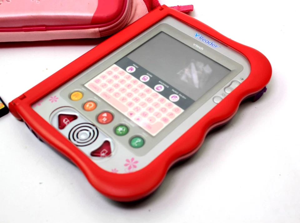 Vtech V.Reader 1156 Learning System With 2 Different Games & Backpack / Pink - Image 2 of 4