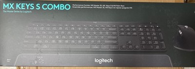New Logitech MX Keys S - Keyboard & Mouse Combo w/ Palm Rest - SEALED