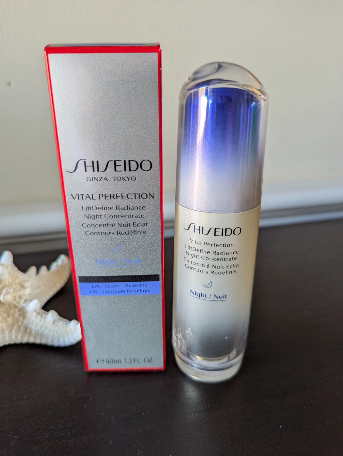 Shiseido VITAL PERFECTION LiftDefine Radiance NIGHT Concentrate 1.3 oz Sealed
