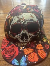 mens skull baseball cap