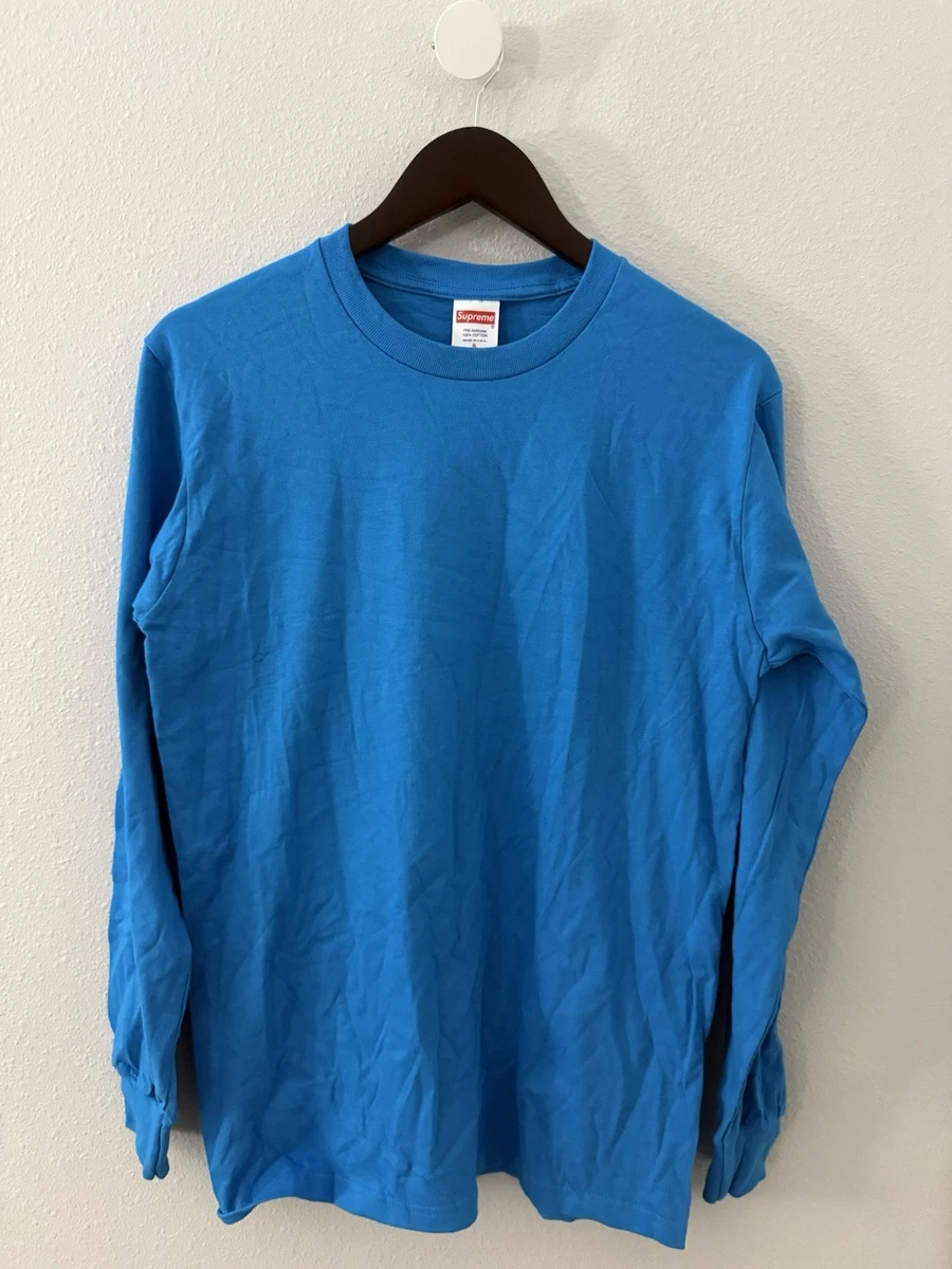 Supreme Long Sleeve Blue Shirts for Men for sale | eBay