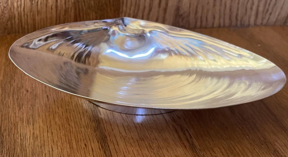 Wallace Plata Esterlina Figura Almeja Shell Bowl #393 6 1/8 pulgadas Foto 3 de 4