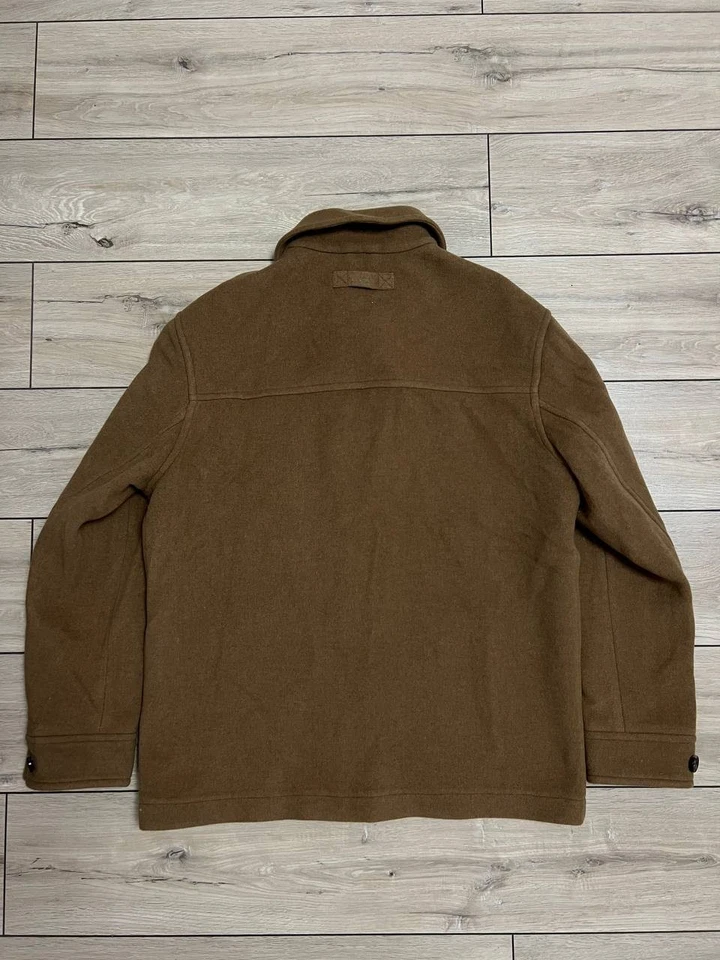 Men's Gant Short Wool Manteco Camel Jacket Field Shirt sz 2XL - Image 4 of 4