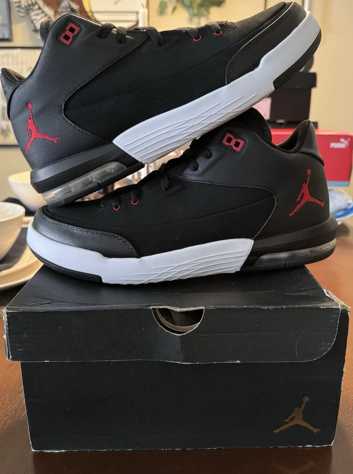 Jordan Flight Origin 3 Negro/Gimnasio-Rojo/Blanco Talla 11.5 820245-001 Nuevo Con Caja|¡Limpio! Foto 4 de 4