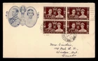 DR WHO 1937 GB FDC? KGVI CORONATION BLOCK BEXHILL w24568