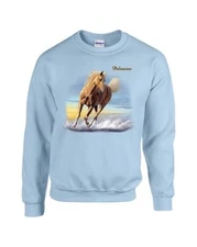 Palomino Horse Crewneck Sweatshirt Sweater