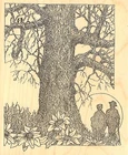 TREE WITH COUPLE LOVE Wood Mounted Rubber Stamp IMPRESSION OBSESSION G2514 NEW