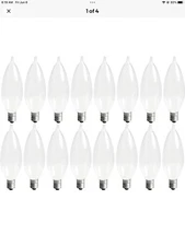 GE Lighting 76240 60 Watt 640-Lumen Bent Tip Bulbs 16-Pack
