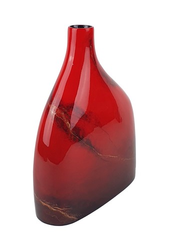 Set Of Two Ornamental Vases - Red Design - Picture 7 of 8