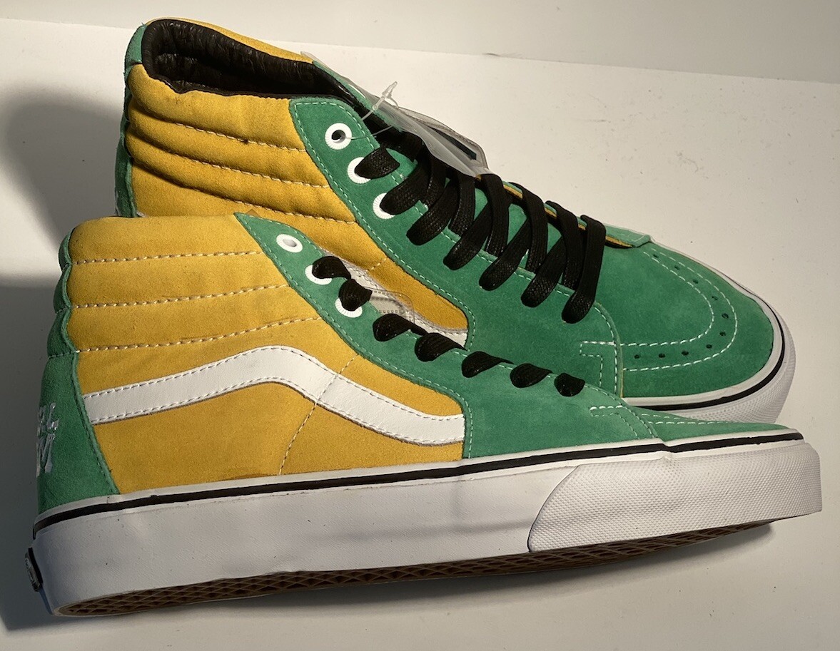 Pearl Jam x VANS SK8-HI (Green/Yellow) Size US Mens 9