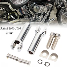 Chrome Foot Peg Supports Mounts Clevis Kits For Harley Davidson Softail 2000-06