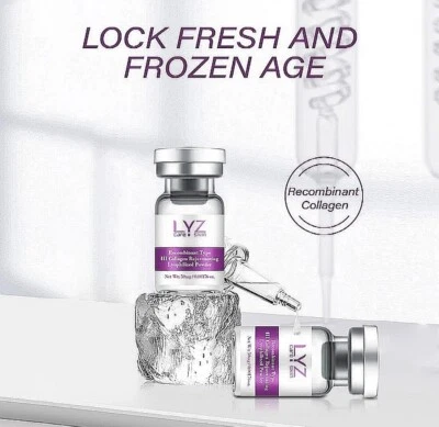 LYS SKIN AND CARE Collagen Serum,Antiaging ,Hyaluronic acid,(3ml+50mg)* 1pair, for Micro-needle