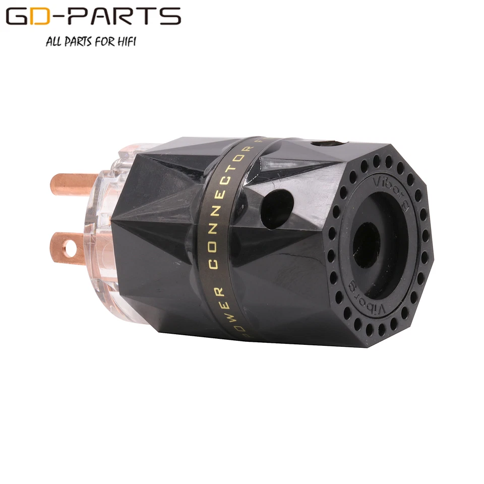 Viborg Pure Copper US Mains AC Power Plug Connector AC125V 15A 250V 10A Hifi DIY - Image 4 of 4