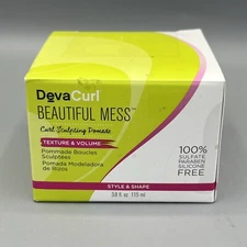 Deva Curl Beautiful Mess Texture Volume Style Shape Curl Sculpting Pomade 3.8 oz