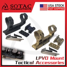 Tactical FAST LPVO Scope Mount 30mm Ring Offset Optic Riflescope Mount For RMR