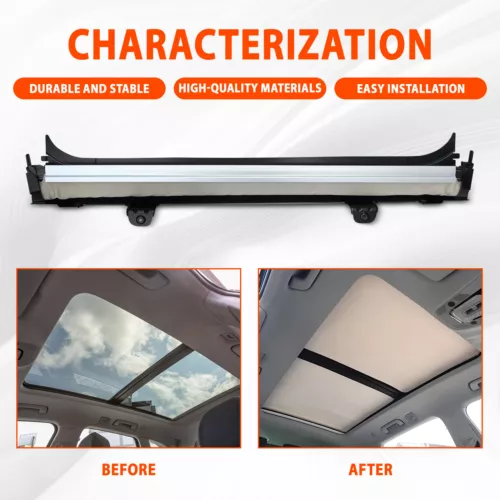 For VW Tiguan Audi Q5 09 2010-2017 Beige Sunroof Sunshade Curtain Assembly Cover - Picture 3 of 12