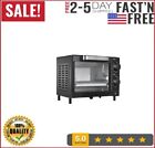 Mainstays 4 Slice Toaster Oven with 3 Setting, Baking Rack and Pan, Black, New