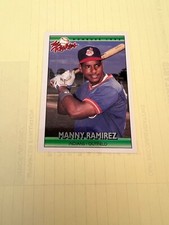 MANNY RAMIREZ INDIANS, RED SOX, DODGERS 1992 DONRUSS THE ROOKIES CARD #98 RC WOW