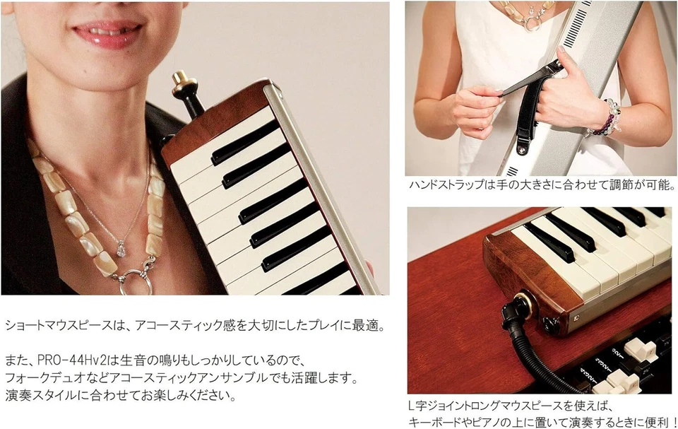 SUZUKI HAMMOND PRO-44Hv2 Teclado Armónica Modelo Eléctrico con Estuche Blando NUEVO Foto 4 de 4