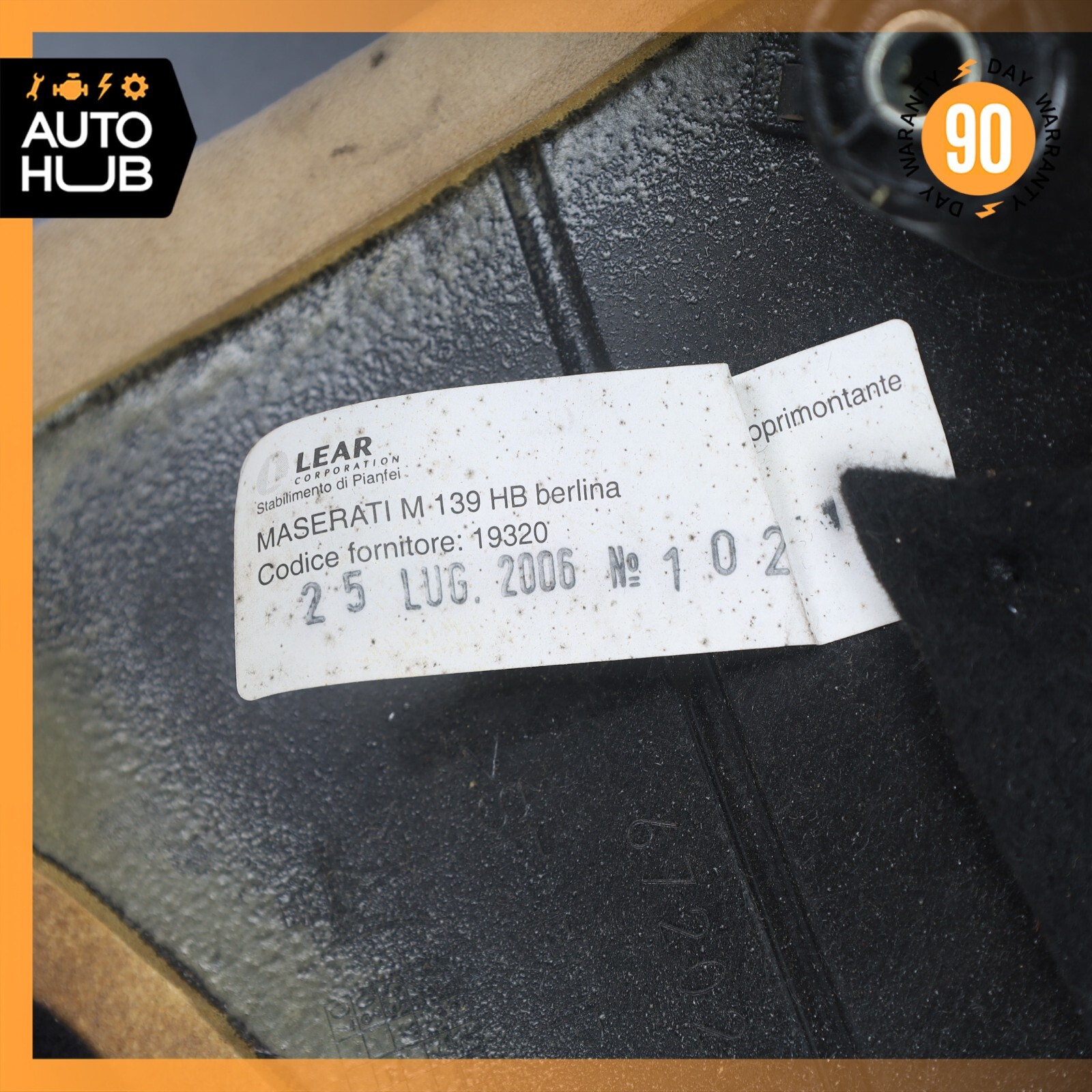 03-13 Maserati Quattroporte M139 Rear Left Quarter Upper C Pillar Suede OEM 79k