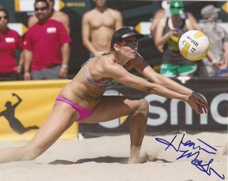 Heather McGuire signed AVP Beach Volleyball 8x10 photo autographed | eBay