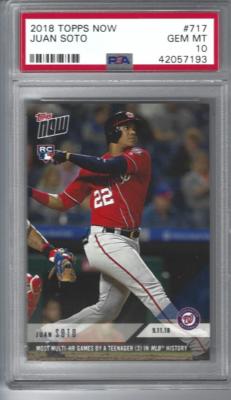 2018 TOPPS NOW JUAN SOTO #717 PSA 10 GEM MINT | eBay